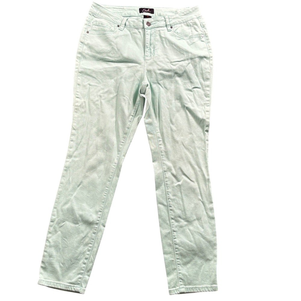 Earl Jean‎ Mint Green Skinny Jeans Womens 12 Cottagecore Y2K Stretch Pants